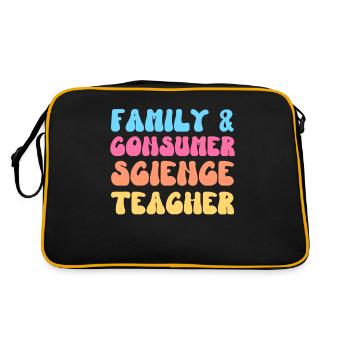 Family and Consumer Science Teacher FACS Groovy - Retro Bag - black/gold - Back