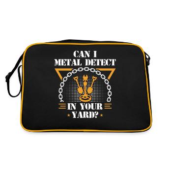 Détection de métaux, détecteur de métaux - Sac Retro - noir/or - Dos