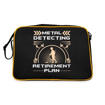 Détection de métaux, détecteur de métaux - Sac Retro - noir/or - Dos
