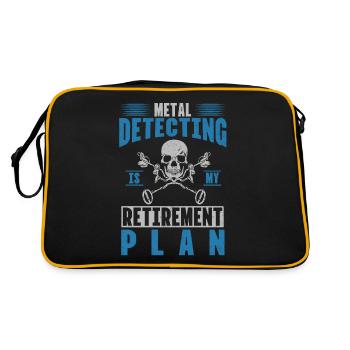 Détection de métaux, détecteur de métaux - Sac Retro - noir/or - Dos