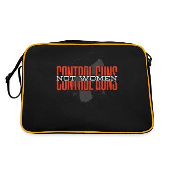 Contrôle des armes à feu, propriétaires d’armes à feu, amateurs d’armes à feu - Sac Retro - noir/or - Dos