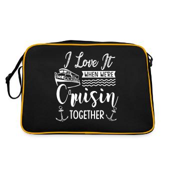 J’adore quand nous étions en croisade ensemble - Sac Retro - noir/or - Dos