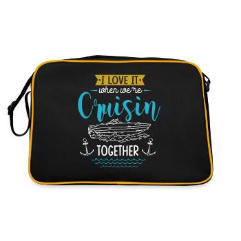 J’adore quand nous étions en croisade ensemble - Sac Retro - noir/or - Dos