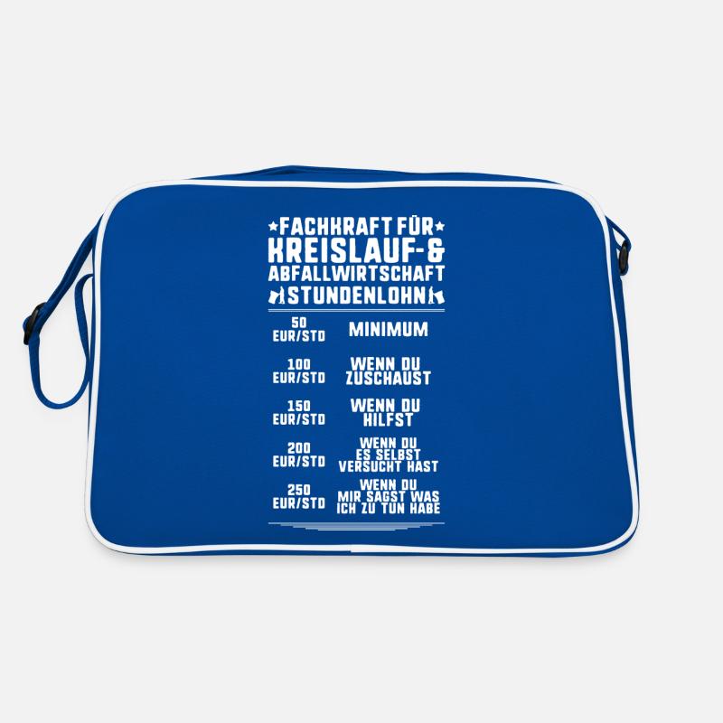 Fachkraft für Kreislauf- und Abfallwirtschaft Retro Tasche