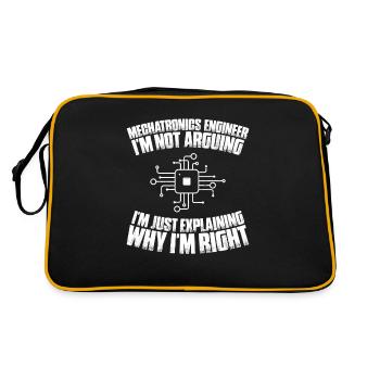 Mechatronics Technician Mechatronics Engineer - Retro Bag - black/gold - Back