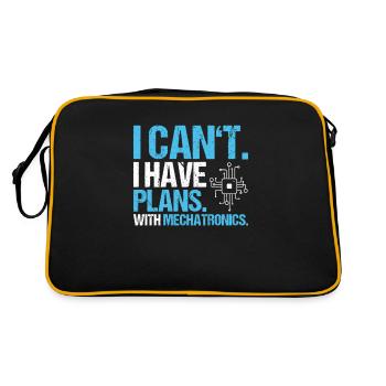 Mechatroniker Mechatronik Mechatronics Engineer - Retro Bag - black/gold - Back