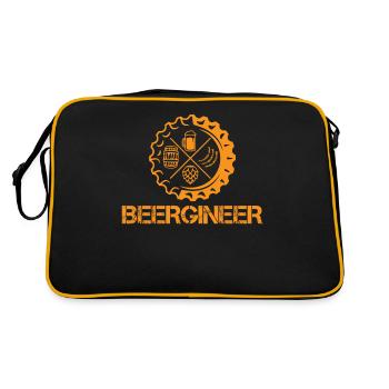 Beergenieer, bière, brasseur, bière bière, buveur de bière - Sac Retro - noir/or - Dos