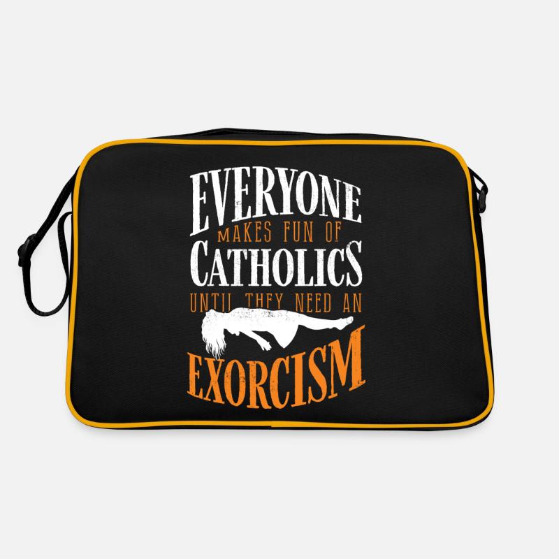 Catholiques, Église, Exorcisme - Sac Retro - noir/or
