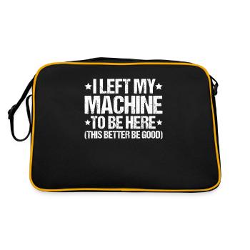 Machine and plant operator Machine operator - Retro Bag - black/gold - Back