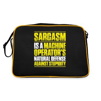 Machine and plant operator Machine operator - Retro Bag - black/gold - Back