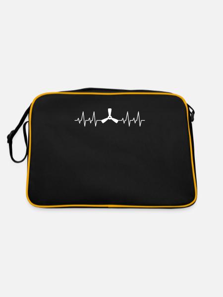 Fluggerätmechaniker Aircraft Mechanic - Retro Tasche - Schwarz/Gold
