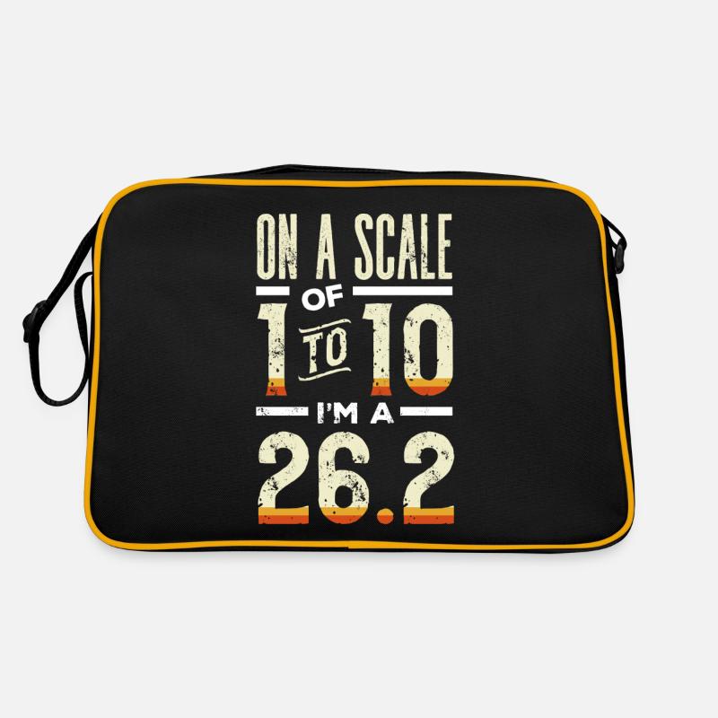 Marathoner, Marathon, Runners, 26, 2 Retro Bag