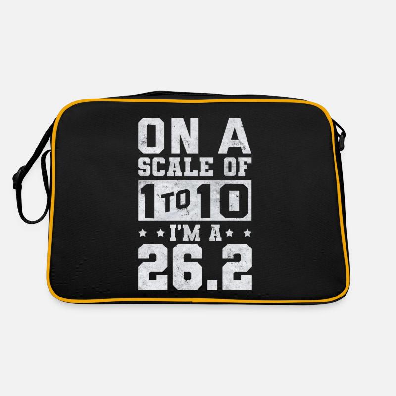 Marathoner, Marathon, Runners, 26, 2 Retro Bag