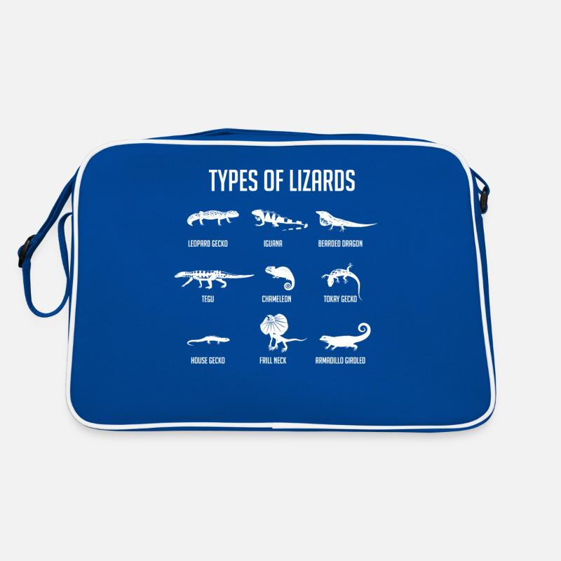 Types de lézards, lézards, reptiles Sac Retro