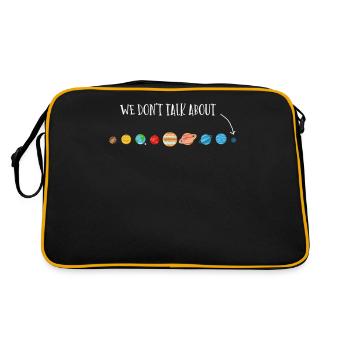 Nous ne parlons pas de Pluton, des planètes, de Pluton - Sac Retro - noir/or - Dos
