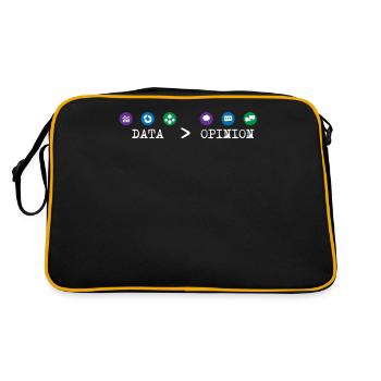Big Data, Data Analyst, Data Bigger than Opinion - Sac Retro - noir/or - Dos