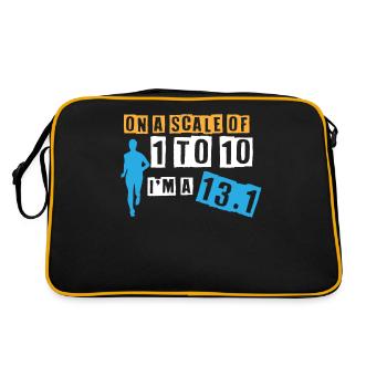 Semi-marathon, marathon, coureur - Sac Retro - noir/or - Dos