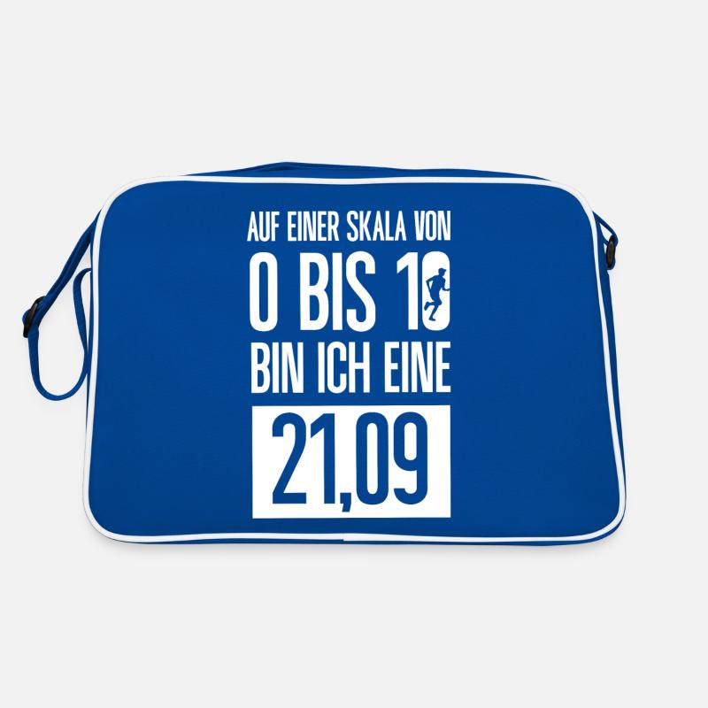 Halbmarathon, Marathon, Läufer Retro Tasche