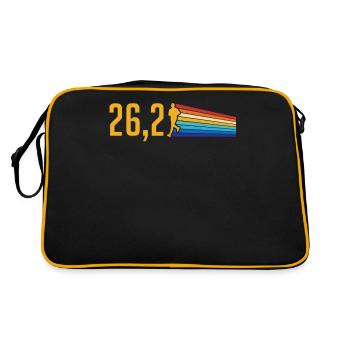Semi-marathon, marathon, coureur - Sac Retro - noir/or - Dos