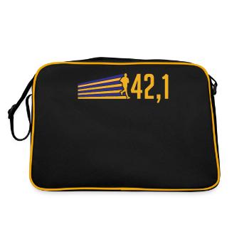 Semi-marathon, marathon, coureur - Sac Retro - noir/or - Dos