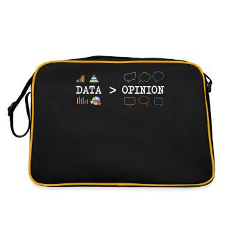 Big Data, Data Analyst, Data Bigger than Opinion - Sac Retro - noir/or - Dos