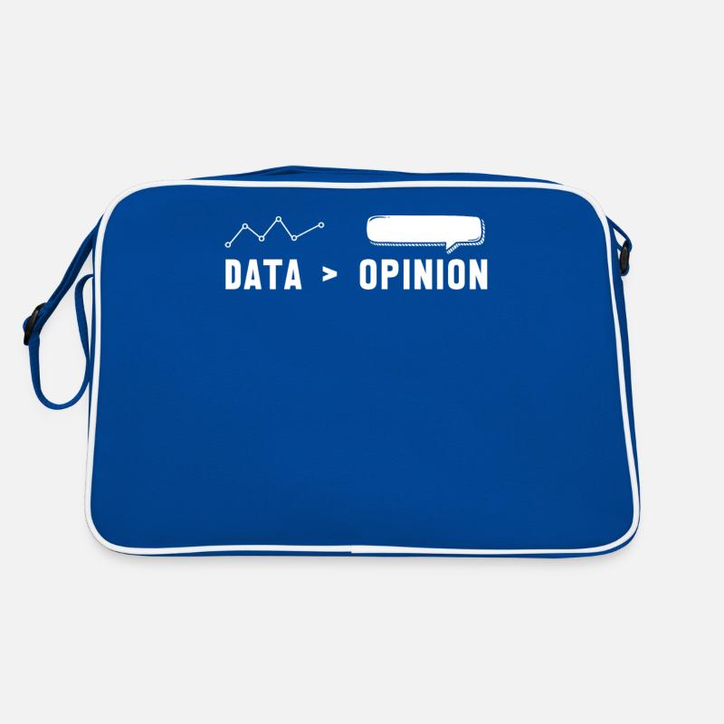 Big Data, Datenanalyst, Daten Größer Als Meinung Retro Tasche