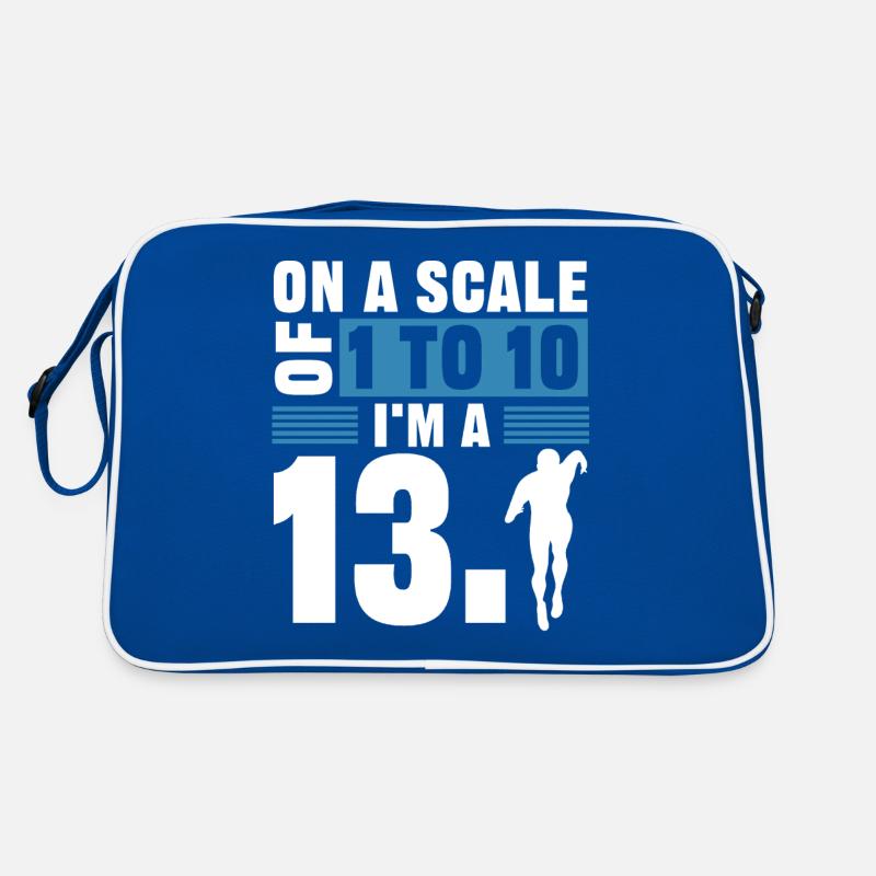 Halbmarathon, Marathon, Läufer Retro Tasche