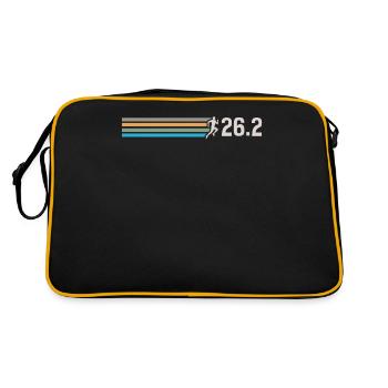 Semi-marathon, marathon, coureur - Sac Retro - noir/or - Dos