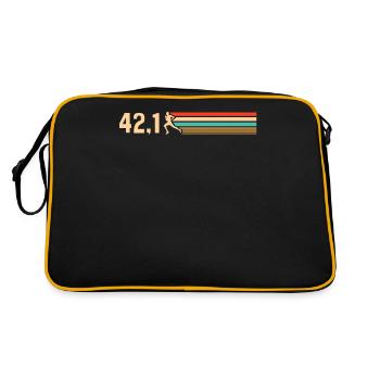 Semi-marathon, marathon, coureur - Sac Retro - noir/or - Dos