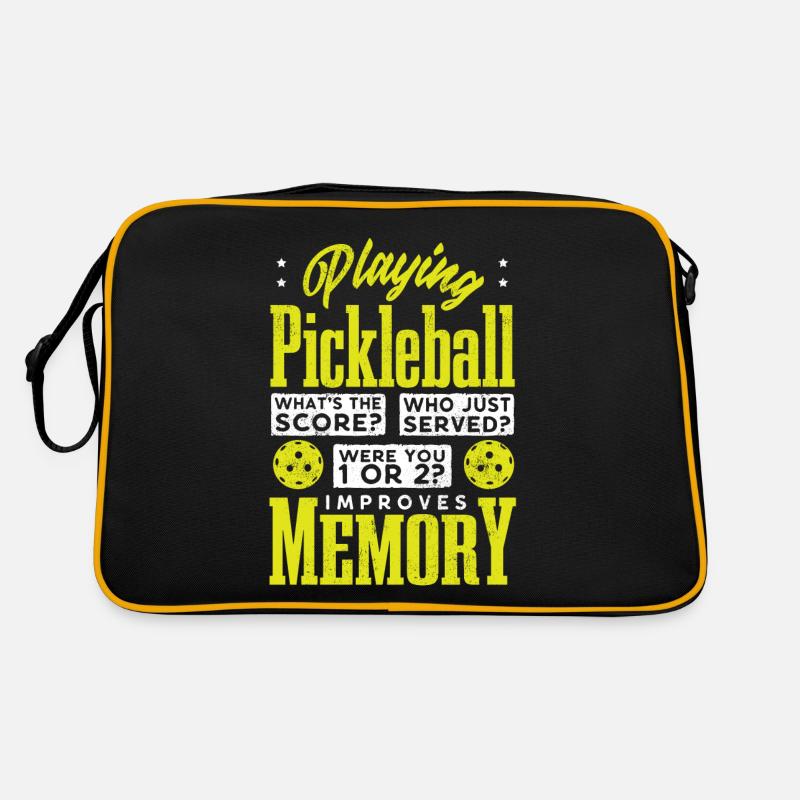 Playing Pickleball improves memory Retro Bag