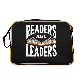 Readers are guides, reads, bookworms - Retro Bag - black/gold - Back