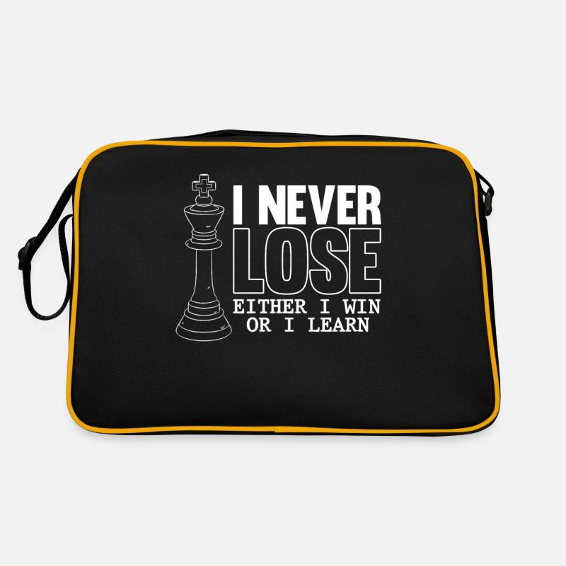 Chess player, I never lose, Chess Retro Bag