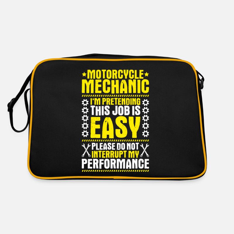 Two-wheel mechatronics engineer Motorcycle Motorcycle Mechanic Retro Bag
