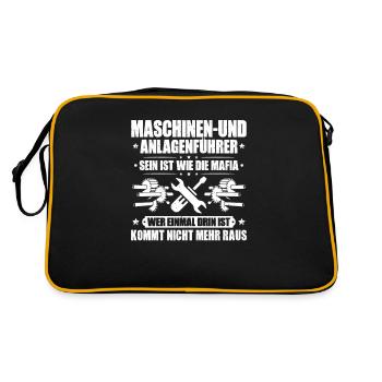 Machine and plant operators Machine operators - Retro Bag - black/gold - Back