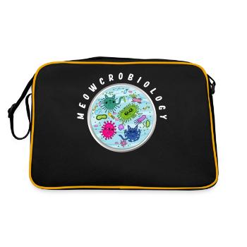 Meowcrobiology, Microbiology Cats - Retro Bag - black/gold - Back