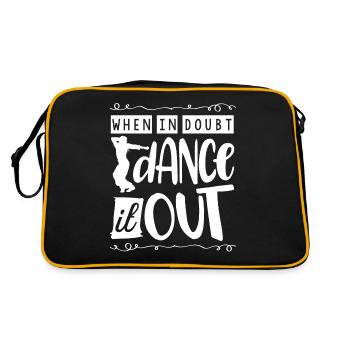 If you have doubts, dance it out - Retro Bag - black/gold - Back