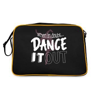 If you have doubts, dance it out - Retro Bag - black/gold - Back