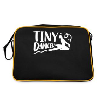 Tiny dancer, ballet dancing - Retro Bag - black/gold - Back
