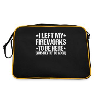 Pyrotechnician Fireworks Pyrotechnics Pyrotechnician - Retro Bag - black/gold - Back