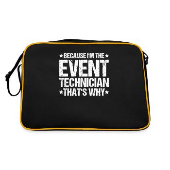 Veranstaltungstechniker Event Technician - Retro Bag - black/gold - Back
