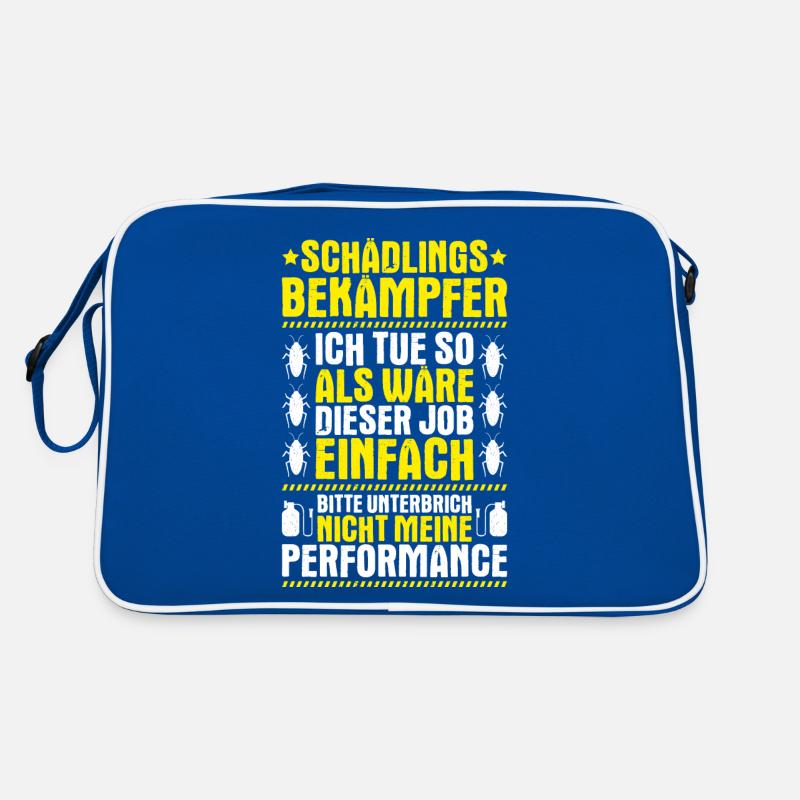 Schädlingsbekämpfer Kammerjäger Exterminator Retro Tasche