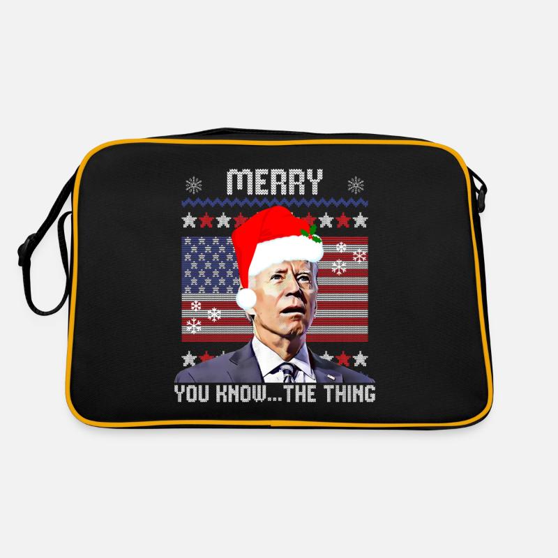 Joyeux vous savez la chose, Noël Biden 2022, Sac Retro