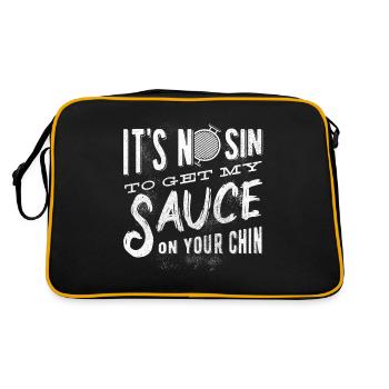 Ce n’est pas un fils pour mettre ma sauce sur elle - Sac Retro - noir/or - Dos