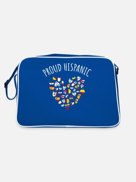 Fier hispanique - Sac Retro - bleu/blanc - Dos