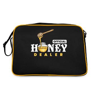 Honey Merchant, Honey Comp, - Retro Bag - black/gold - Back