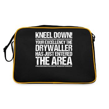Drywall fitter Drywaller - Retro Bag - black/gold - Back