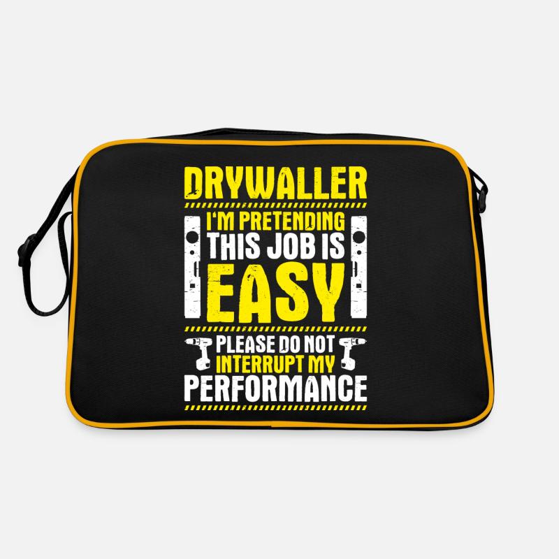 Drywall fitter Drywaller Retro Bag