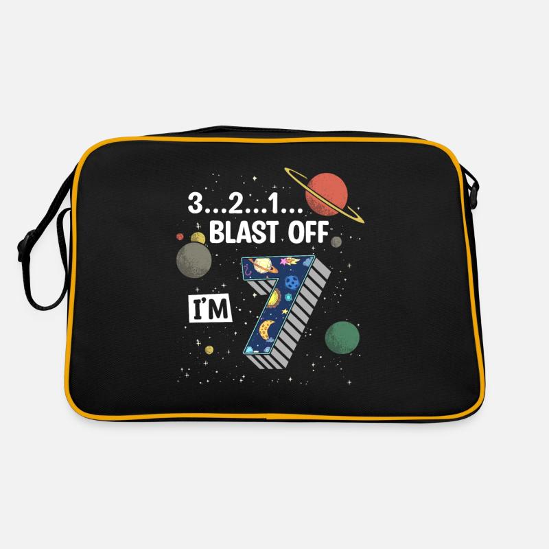 Blast Off J’ai 7 ans, 7ème anniversaire Sac Retro