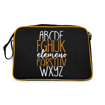 ABC Hello Kindergarten Back to School - Sac Retro - noir/or - Dos