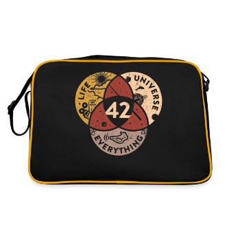 42 Univers de vie Tout - Sac Retro - noir/or - Dos